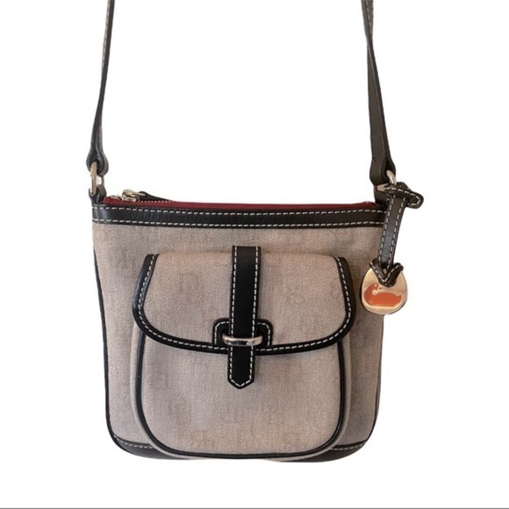 Dooney & Bourke Classic DB Monogram Logo Crossbody Purse - Picture 4 of 8